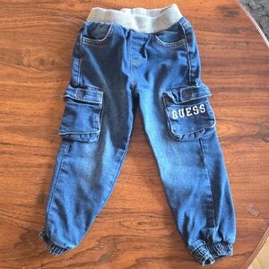 GUESS Blue Denim Cargo Jogger Pants for Kids (🛍 6/$36) 4T